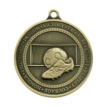 Olympia Football Medal | 70mm | Antique Gold