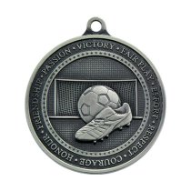 Olympia Football Medal | 70mm | Antique Silver