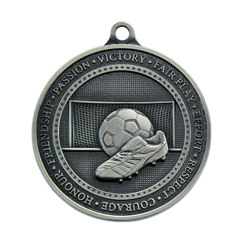 Olympia Football Medal | 70mm | Antique Silver