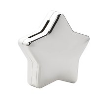 Bambino Silver Plated Star Shape Money Box