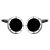 Port Hole Black Onyx Cuff Links in Personalised Silver Box - D900206