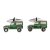 Green Land Rover Cuff Links in Personalised Silver Box - D901477