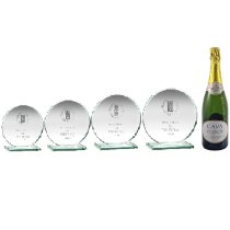 Autograss Racing Trophy Pack of 4 | Perfect Crystal Award