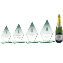 Autograss Racing Trophy Pack of 4 | Diamond Crystal Award