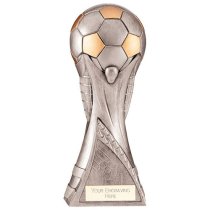 World Trophy Football | Antique Silver | 250mm | G15