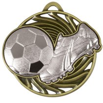 Vortex Football Medal | Silver | 50mm