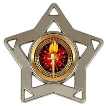 Mini Star Medal | 60mm | Supplied Unengraved