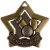 Mini Star Hockey Medal | 60mm | Bronze | Supplied Unengraved - AM721B