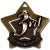 Mini 3rd Place Star Medal | 60mm | Supplied Unengraved - AM713