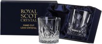 Royal Scot Scottish Thistle Crystal | Whisky Tumbler | Box of 2