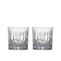 Royal Scot Scottish Thistle Crystal | Whisky Tumbler | Box of 2