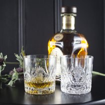 Royal Scot Scottish Thistle Crystal | Whisky Tumbler | Box of 2