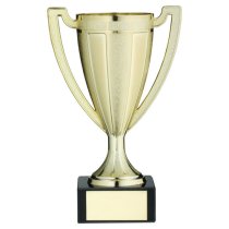 Gold Plastic Stippled Trophy Cup | 140mm