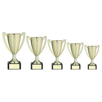 Gold Plastic Stippled Trophy Cup | 140mm