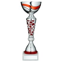 Silver/Red Trophy Cup | 279mm