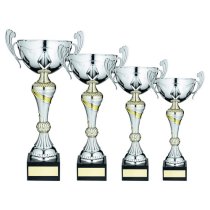 Silver/Gold Trophy Cup With Handles | 375mm