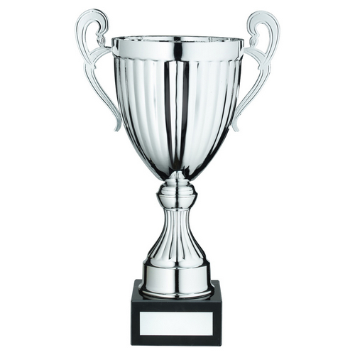 Silver Conical Trophy Cup With Handles | 267mm