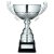 Silver Half Bowl Trophy Cup With Handles | 222mm - JR22-TY74A