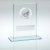 Jade/Silver Glass Squash Trophy | 114mm - JR33-TD859GB