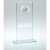 Jade/Silver Glass Squash Trophy | 184mm - JR33-TD859GD