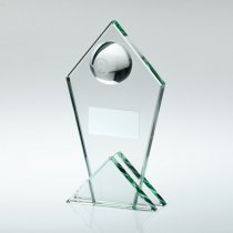 Jade Glass Pool Ball Trophy | 216mm