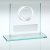 Jade Glass With Silver Wreath Trophy | 83mm - JR9-TD859GA