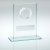 Jade Glass With Silver Wreath Trophy | 114mm - JR9-TD859GB
