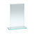 Jade Glass Narrow Trophy Plaque | 4mm Thick | 140mm - TP09C