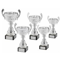 Aero Silver Trophy Cup With Handles | 390mm | S40