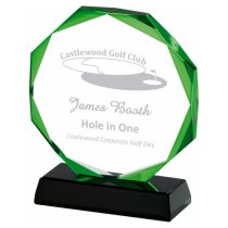 Halo Premium Jade Glass Award | Presentation Case | 140mm