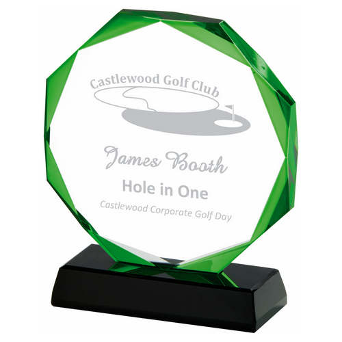 Halo Premium Jade Glass Award | Presentation Case | 140mm