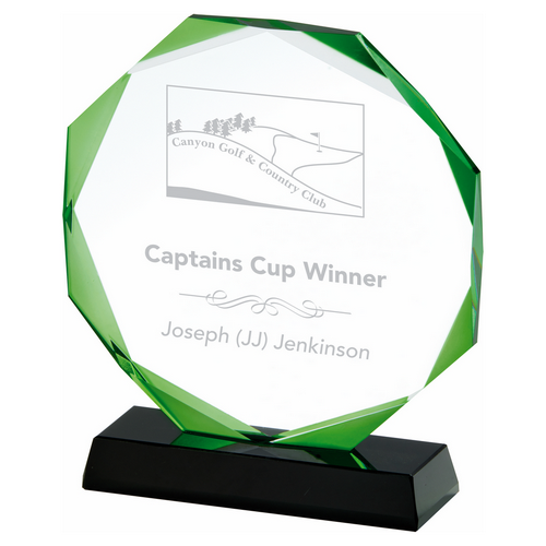 Halo Premium Jade Glass Award | Presentation Case | 170mm