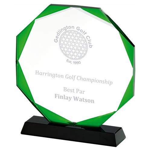 Halo Premium Jade Glass Award | Presentation Case | 200mm