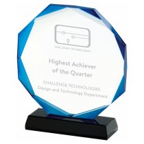Blue Halo Crystal Award | Presentation Case | 170mm