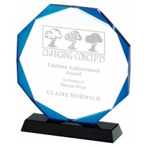Blue Halo Crystal Award | Presentation Case | 200mm