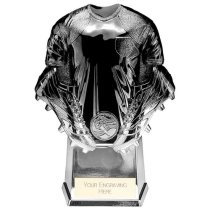 Invincible Heavyweight Football Trophy | Carbon & Platinum | 190mm | G24