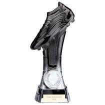 Rapid Strike Football Trophy | Heavyweight | Carbon Black & Ice Platinum | 160mm | G5