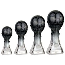 King Football Trophy | Heavyweight | Black to Platinum | 160mm | S5