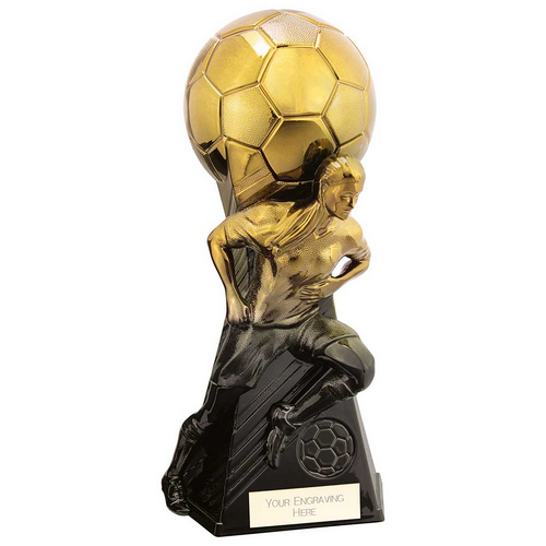 Trailblazer Womens Football Trophy | Heavyweight | Gold | 230mm | G7
