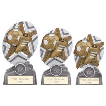 The Stars Football Plaque Trophy | Silver & Gold | 130mm | G9