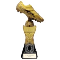 Fusion Viper Tower Football Boot Trophy | Black & Gold | 255mm | G7