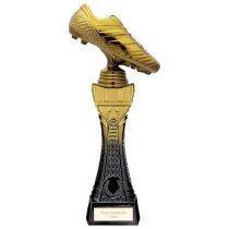 Fusion Viper Tower Football Boot Trophy | Black & Gold | 295mm | G24