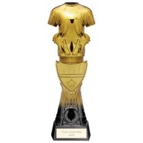 Fusion Viper Tower Football Shirt Trophy | Black & Gold | 255mm | G7