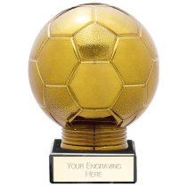 Fusion Viper Legend Football Trophy | Black & Gold | 115mm | S7