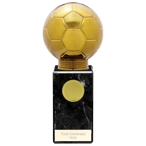 Fusion Viper Legend Football Trophy | Black & Gold | 195mm | S7