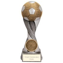 Revolution Football Trophy | Antique Silver & Gold | 150mm | G6