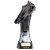 Rapid Strike Player of the Year Football Trophy | Carbon Black & Ice Platinum | 250mm | G24 - PM24088E