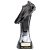 Rapid Strike Players Player Football Trophy | Carbon Black & Ice Platinum | 250mm | G24 - PM24089E