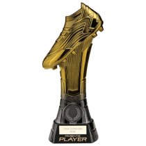 Rapid Strike Parents Player Football Trophy | Fusion Gold & Carbon Black | 250mm | G24
