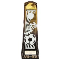 Shard Football Player of the Match Football Trophy | | Gold to Black | 230mm | G7